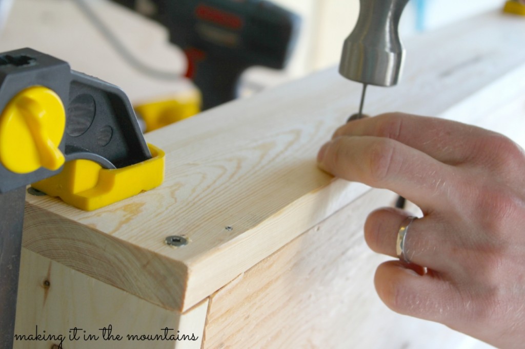 DIY Ladder Shelf @ making it in the mountains